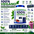 100% Vegano  Proteína Vegetal con 14 Vitaminas