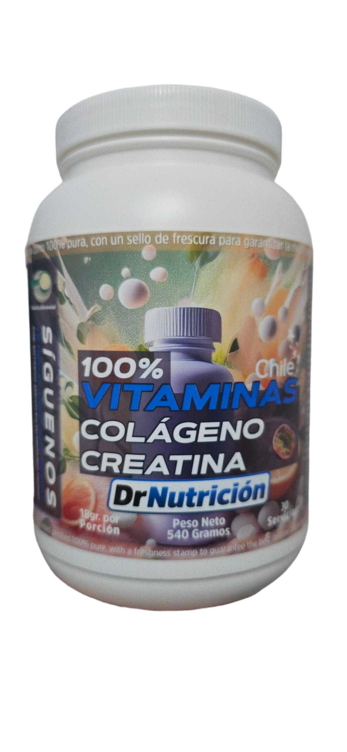 Colágeno hidrolizado, creatina y 14 vitaminas 100% DDR. Sabor a elección - Imagen 3