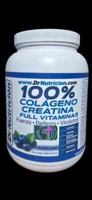 Colágeno hidrolizado, creatina y 14 vitaminas 100% DDR. Sabor a elección
